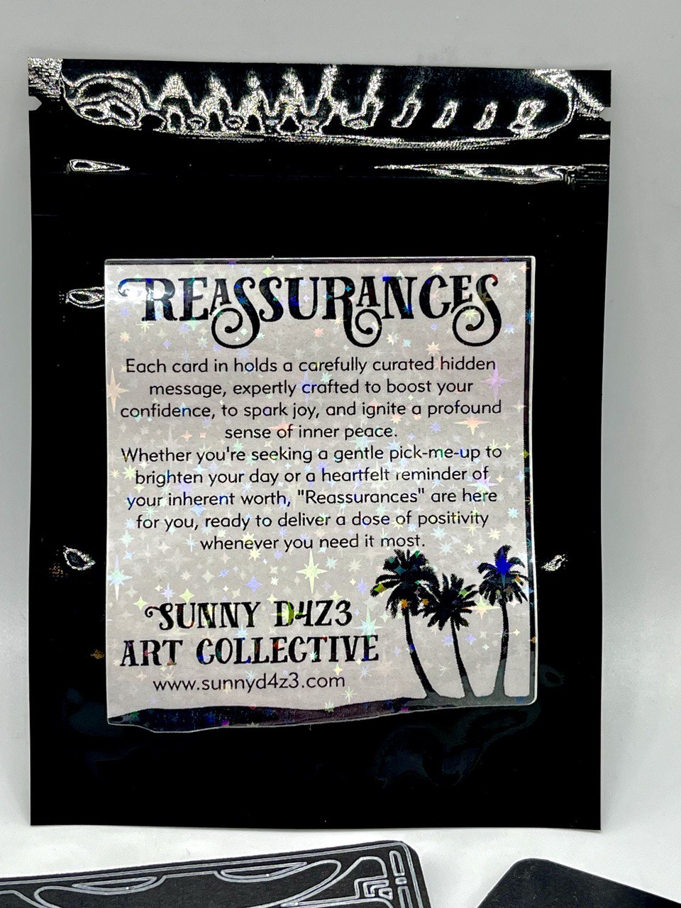 back of packaging for reassurances scratch off cards