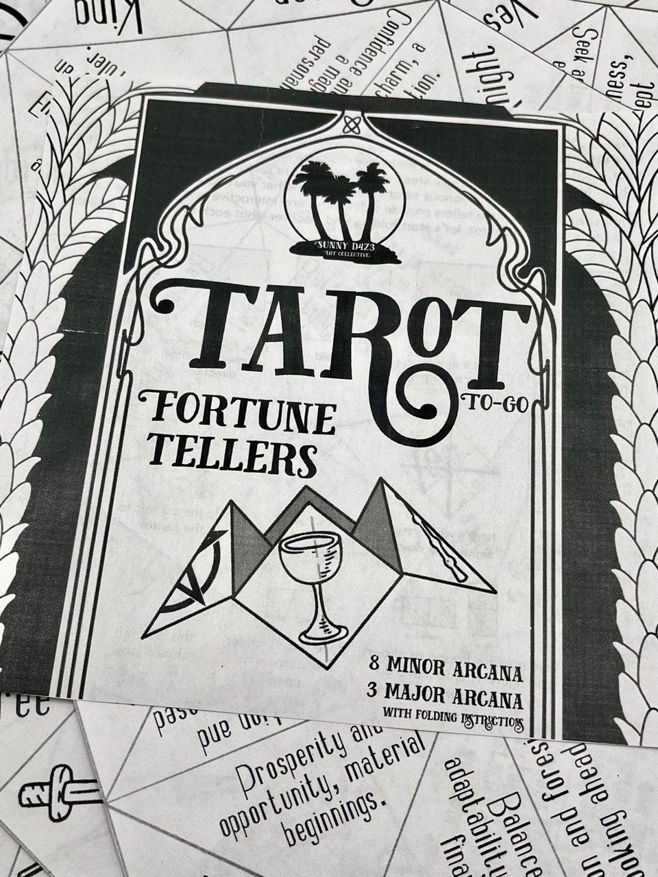 fortune tellers- tarot to-go- fold at home tarot study aide